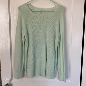 J. Crew - mint green sweater. Size medium. EUC